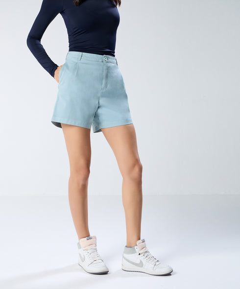 Mint Green Pleated Short